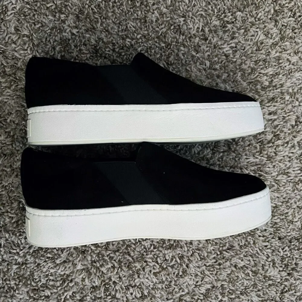 NWOT Vince Warren Platforms Sneakers - Women’s Size 9 Suede Slip On Black